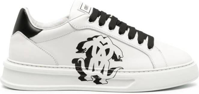 Roberto Cavalli Leren sneakers Wit