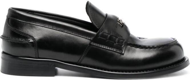 Roberto Cavalli Loafers met logoplakkaat Zwart