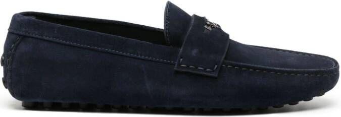 Roberto Cavalli Mirror Snake loafers Blauw