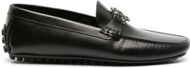 Roberto Cavalli Mirror Snake loafers Zwart