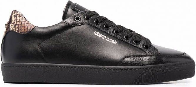 Vakantie bloed stimuleren Roberto Cavalli Sneakers met pythonleer effect Zwart - Schoenen.nl