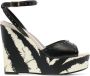 Roberto Cavalli Sandalen met sleehak Zwart - Thumbnail 1