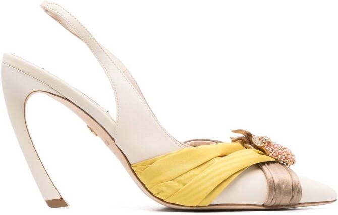 Roberto Cavalli Slingback pumps Beige