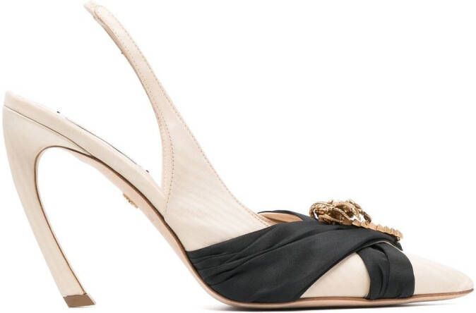 Roberto Cavalli Slingback pumps Beige