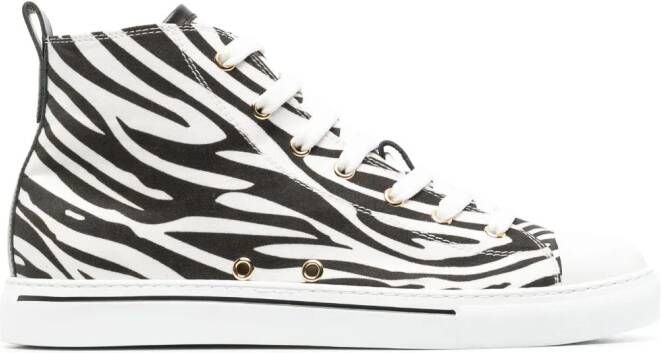 Roberto Cavalli Sneakers met zebraprint Wit