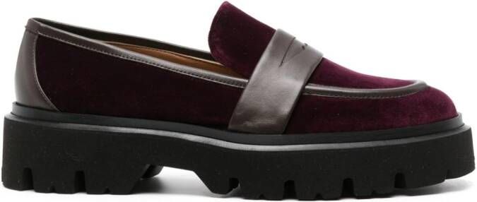 Roberto Festa Anima fluwelen loafers Paars