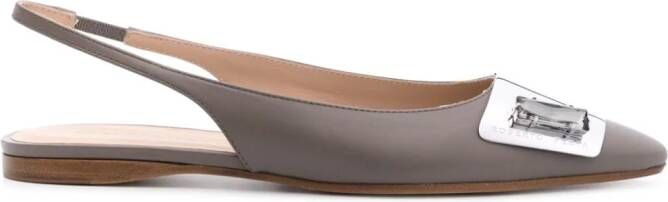 Roberto Festa Slingback pumps verfraaid met kristallen Grijs