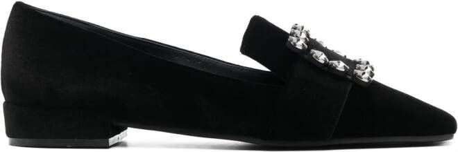 Roberto Festa Suède loafers Zwart