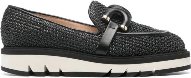 Roberto Festa Ginevra geweven loafers Zwart