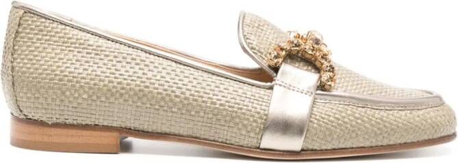 Roberto Festa Joys raffia loafers Beige