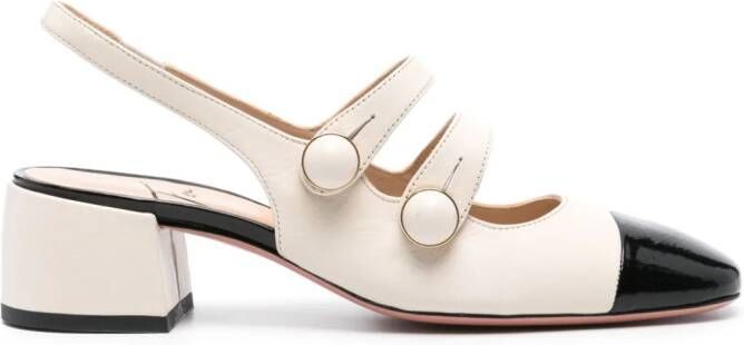 Roberto Festa Lagoa 45 mm leren pumps Beige