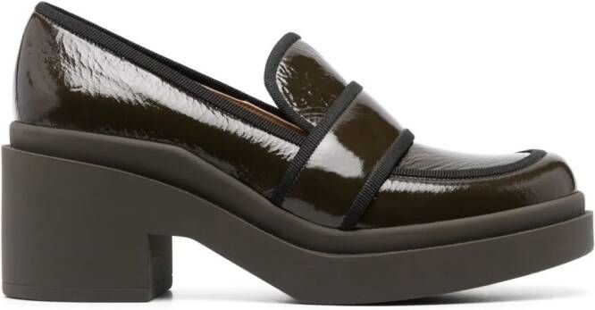 Roberto Festa Percy loafers met blokhak Groen