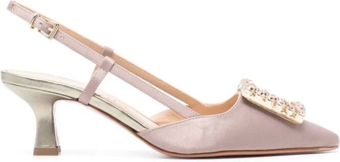 Roberto Festa Stefi 50mm tweed pumps Beige