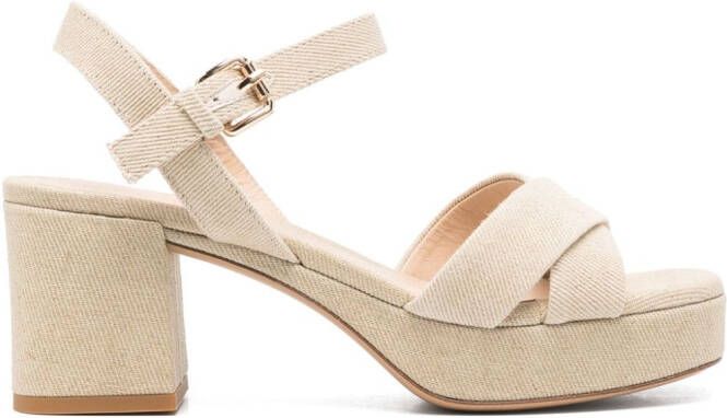 Roberto Festa Tella canvas sandalen Beige