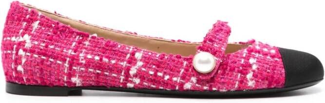 Roberto Festa Tweed ballerina's Roze