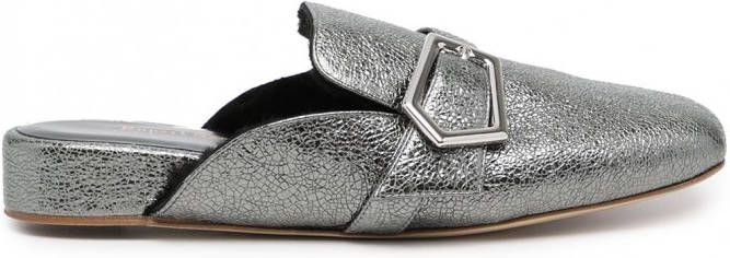 Rupert Sanderson Bullion slippers Zilver