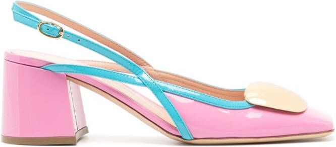 Rupert Sanderson Cavalla pumps met vierkante teen Roze