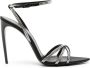 Saint Laurent Ava sandalen verfraaid met stras Zwart - Thumbnail 1