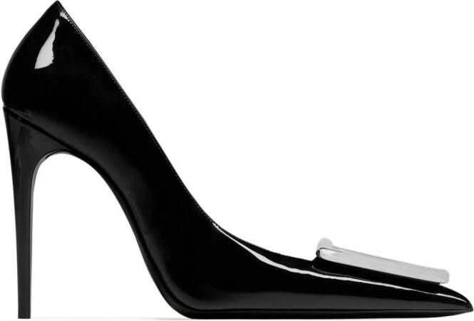 Saint Laurent Avenue lakleren pumps Zwart