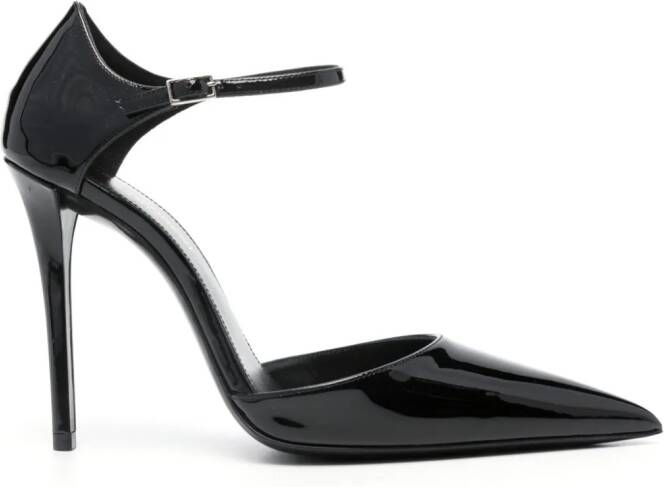 Saint Laurent Avenue lakleren pumps Zwart