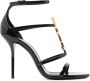 Saint Laurent Cassandra sandalen met open teen Zwart - Thumbnail 1