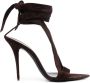 Saint Laurent Deva leren sandalen Bruin - Thumbnail 1