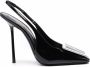 Saint Laurent 115mm George pumps Zwart - Thumbnail 1