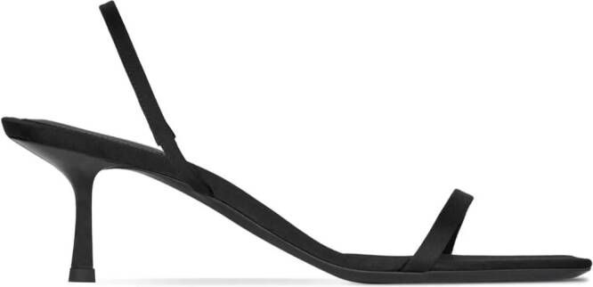 Saint Laurent Jaspe 55 mm sandalen Zwart