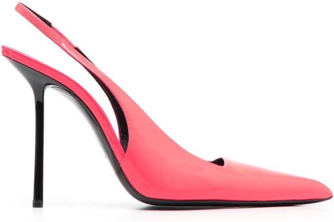 Saint Laurent Kiss slingback pumps Roze