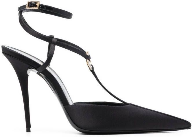 Saint Laurent Luna 105 leren pumps Zwart