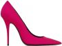 Saint Laurent Marylin satijnen pumps Roze - Thumbnail 1