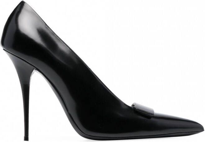 Saint Laurent Pumps met ronde neus Zwart