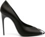 Saint Laurent Martinique 110mm satijnen pumps Zwart - Thumbnail 1