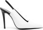 Saint Laurent Raven slingback pumps Wit - Thumbnail 1