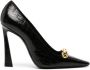 Saint Laurent Silvana 110mm pumps met ketting detail Zwart - Thumbnail 1