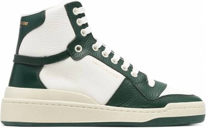 Saint Laurent SL 24 high-top sneakers Groen