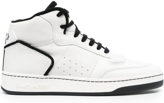 Saint Laurent SL 80 high-top sneakers Wit