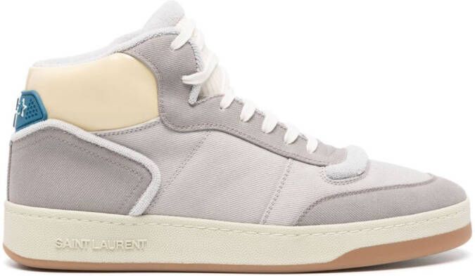 Saint Laurent SL 80 leren sneakers Grijs