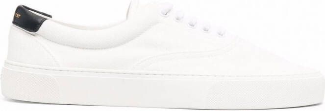 Saint Laurent Sneakers met logo Wit