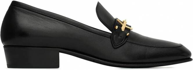 Saint Laurent Solferino 30 loafers Zwart