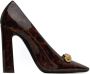 Saint Laurent Swing pumps met schildpadschild design Rood - Thumbnail 1