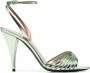 Saint Laurent 100mm Tina sandalen Groen - Thumbnail 1