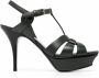 Saint Laurent Tribute sandalen met plateauzool Groen - Thumbnail 1