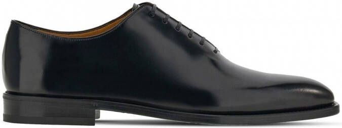 Ferragamo Geoffrey lakleren derby schoenen Zwart