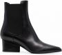 Ferragamo Chelsea boots met logo-reliëf Zwart - Thumbnail 1