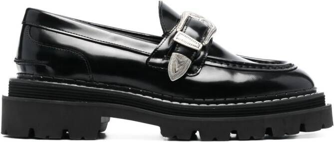 SANDRO Loafers met gesp Zwart