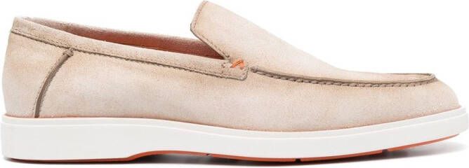 Santoni Suède loafers Beige