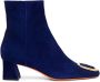 Santoni Laarzen met gesp Blauw - Thumbnail 1