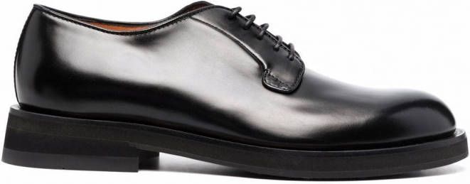 Santoni Derby veterschoenen Zwart