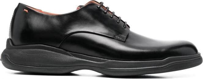 Santoni Derby veterschoenen Zwart